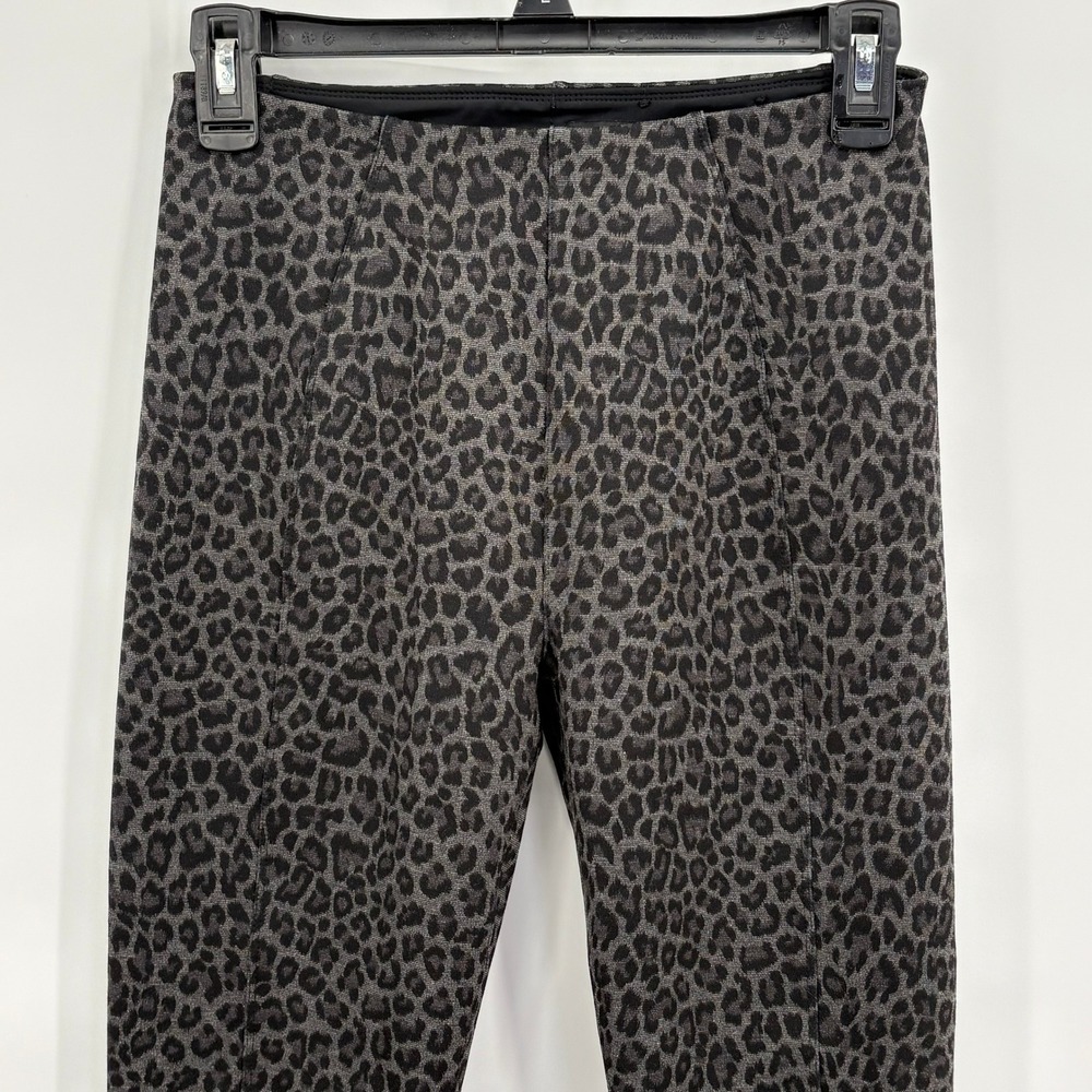 Liverpool Los Angeles Leopard High‎ Rise Skinny Ponte Pants Grey Black Size 2